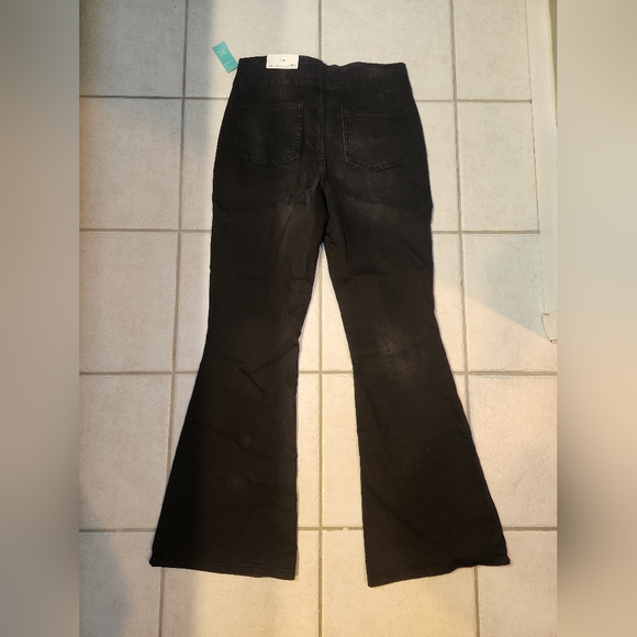 Maurices Black Wide Leg Flare Jeans - Picture 7 of 8
